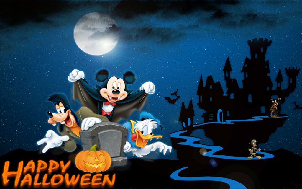 Mickey-Mouse-Happy-Halloween-Cartoon-Wallpaper