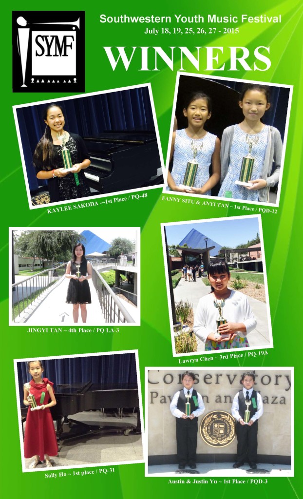 2015 Southwestern Youth Music Festival Winners - 88 Keys Music Academy