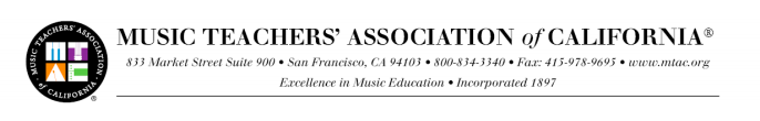 How to Enroll Your Child in the Music Teacher’s Association of California Certificate of Merit Program